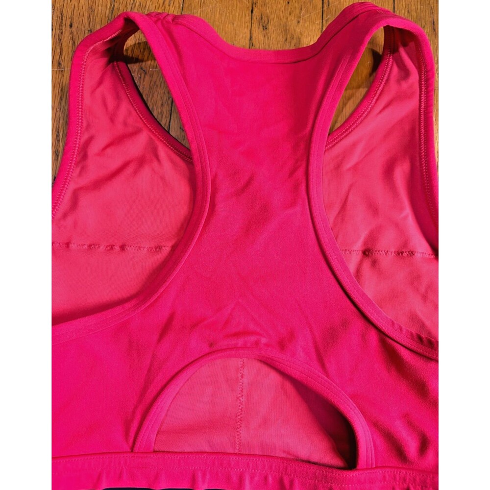 Peloton Sports Bra Medium Red Racerback Medium Support Gym Workout - Picture 9 of 9